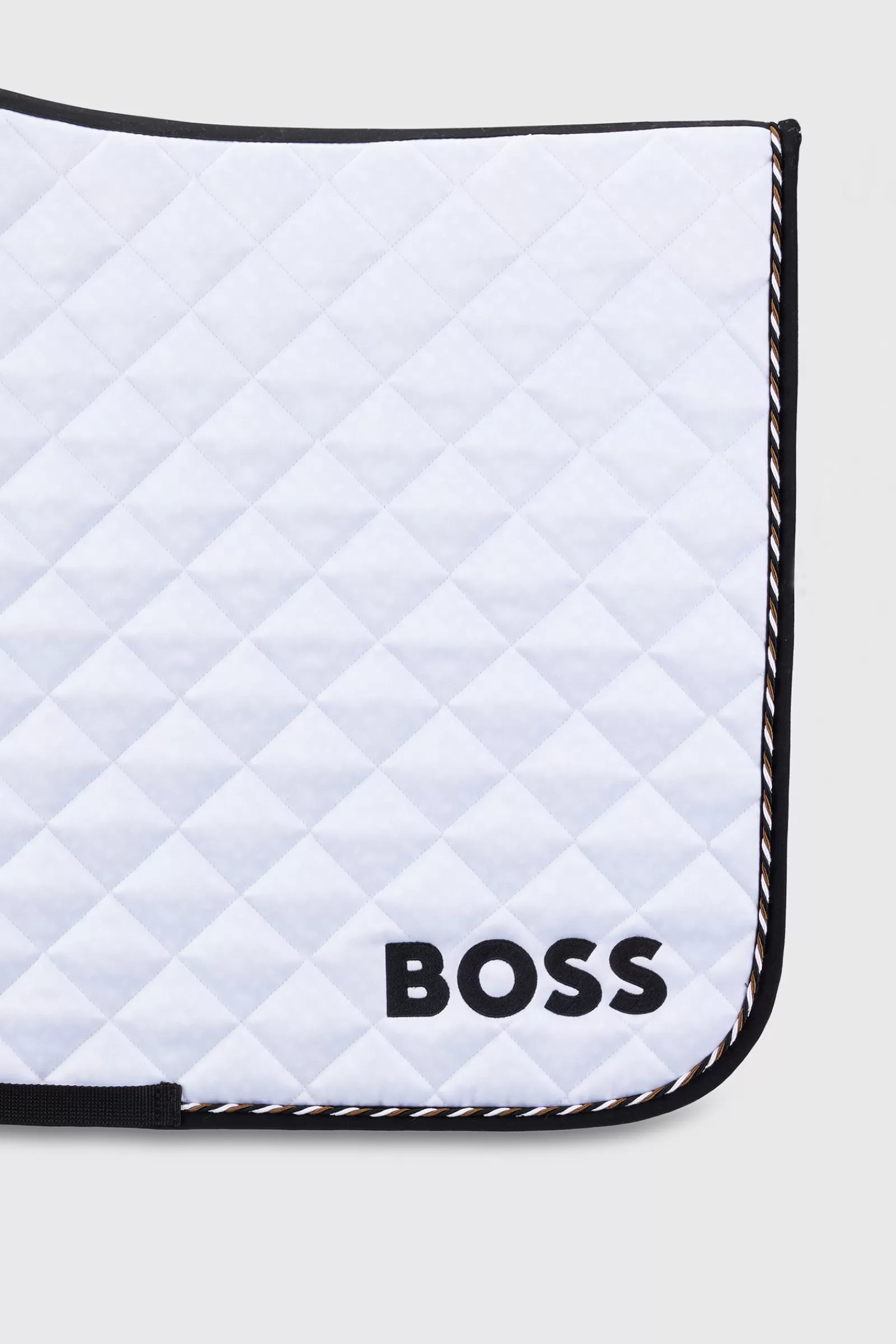 Cheap boss Monogram Dressuurzadeldek White