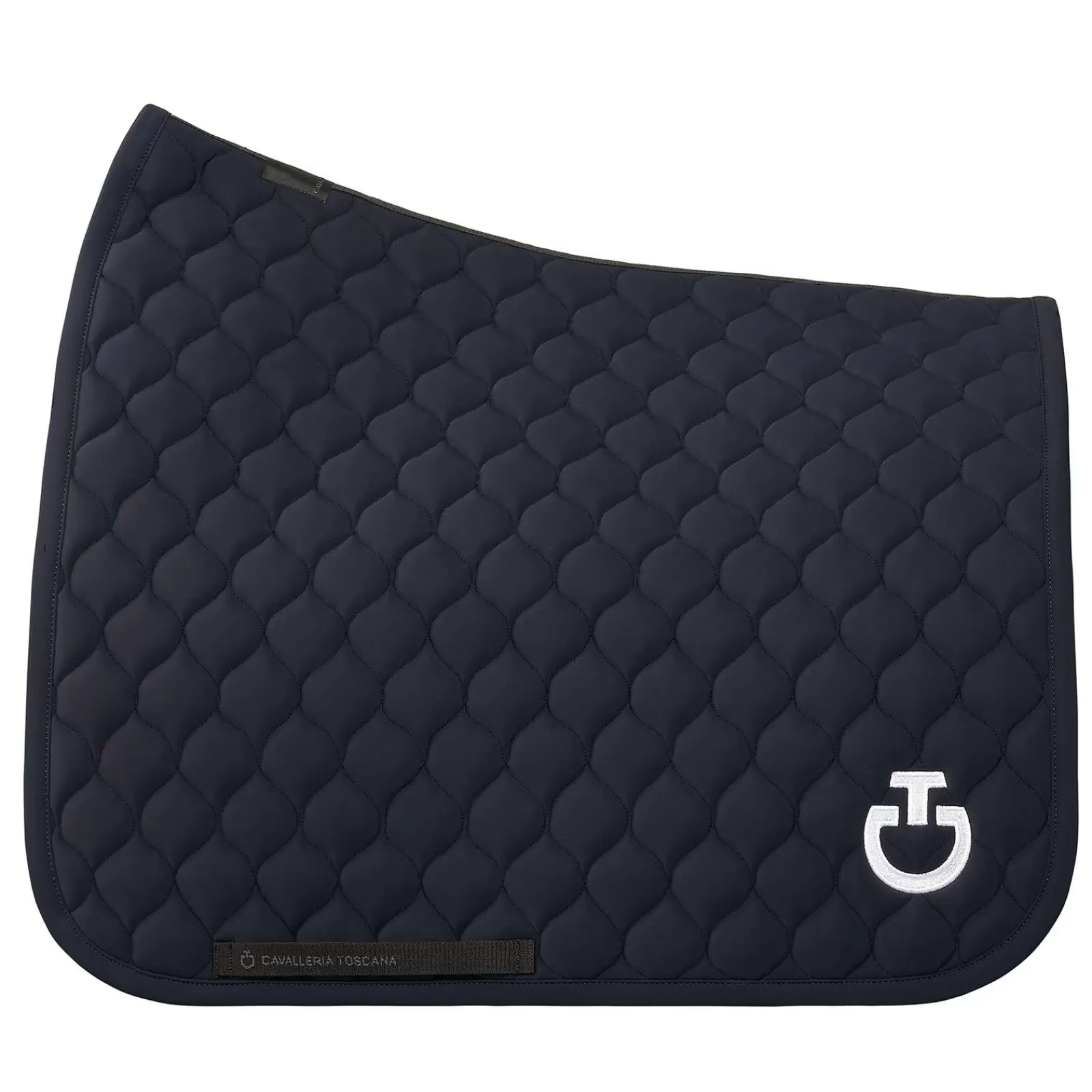 Outlet cavalleriatoscana Cavalleria Toscana Circular Quilted Jersey Dressage Saddle Pad Dark Blue/Dark Blue