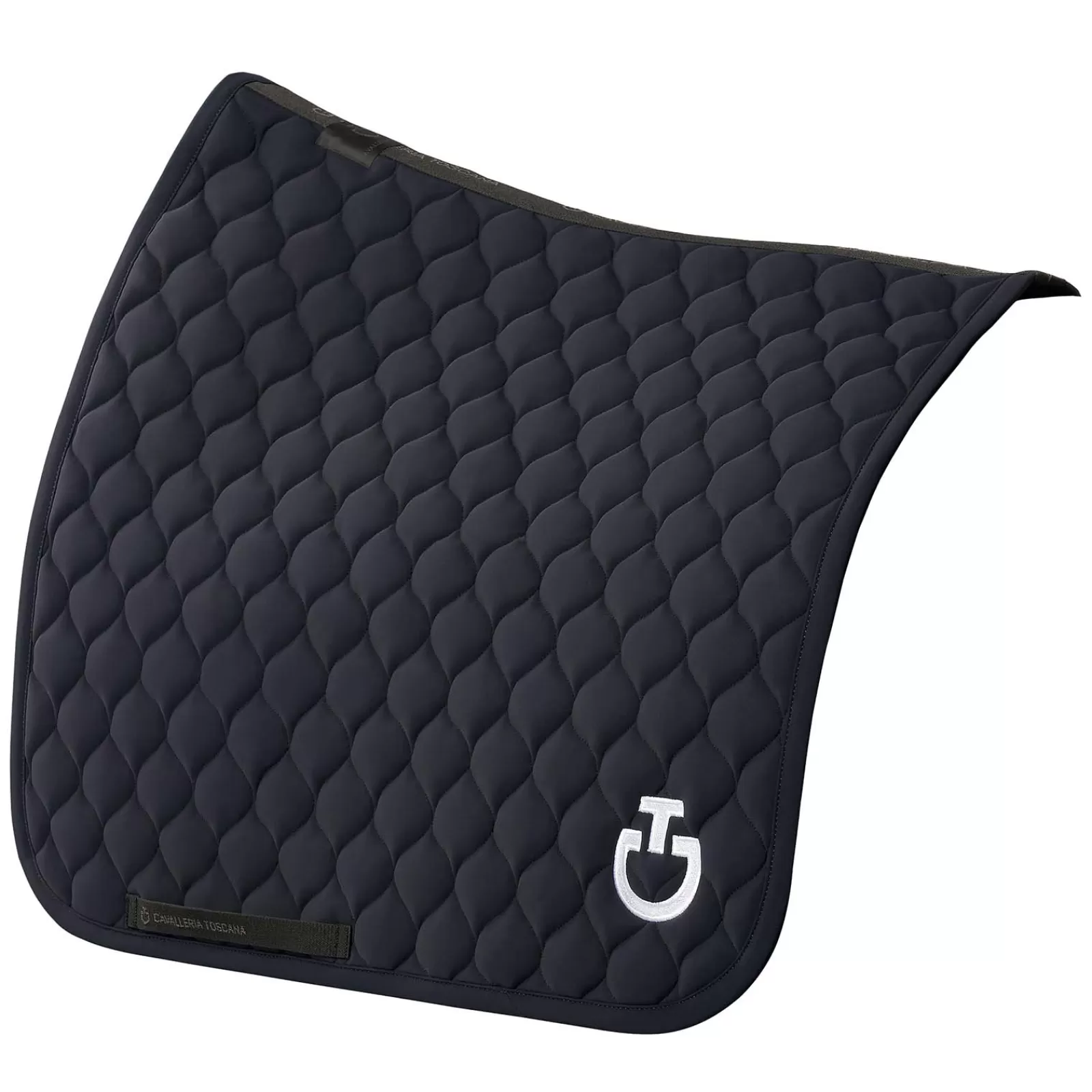 Outlet cavalleriatoscana Cavalleria Toscana Circular Quilted Jersey Dressage Saddle Pad Dark Blue/Dark Blue