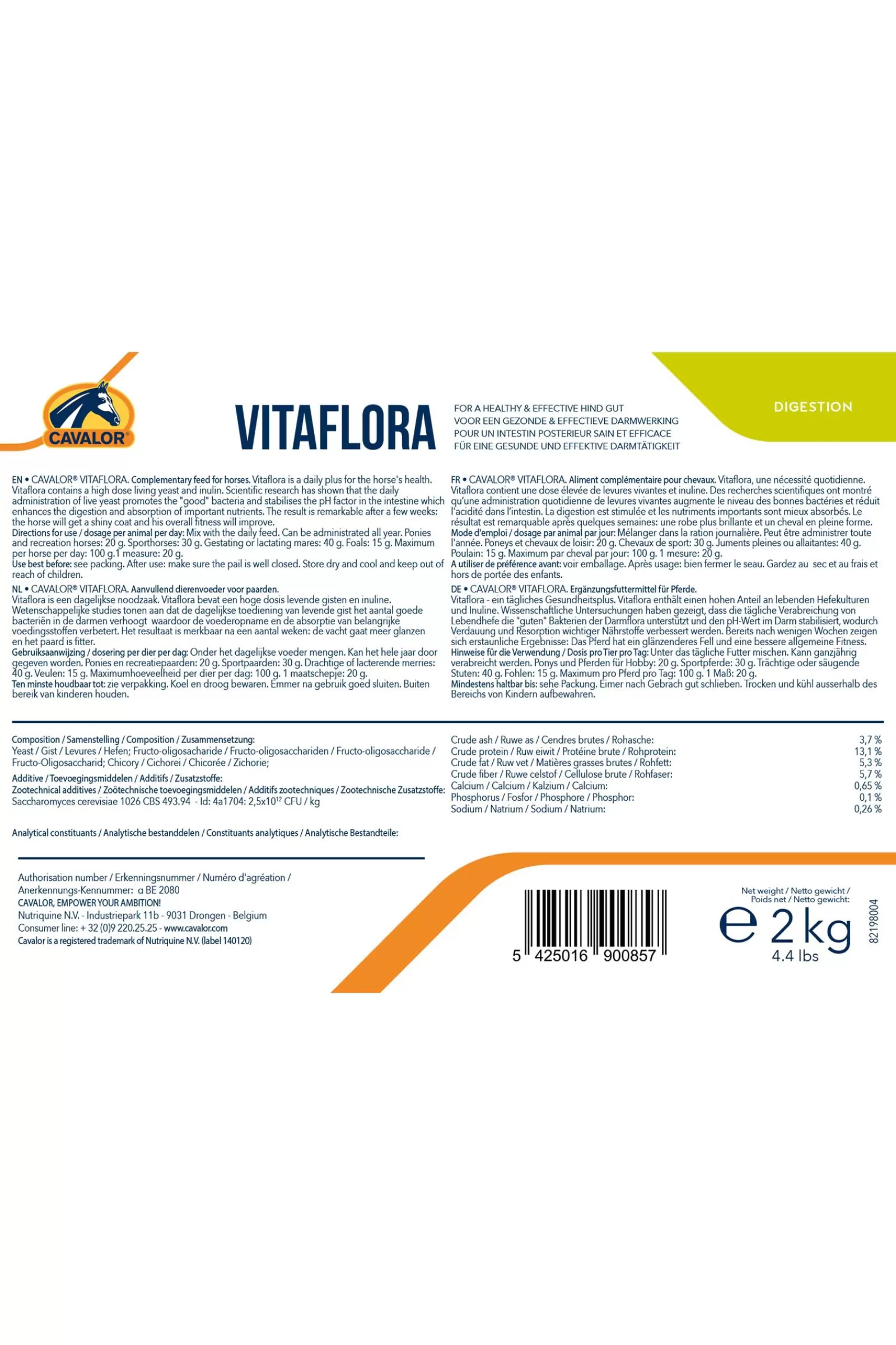 Cheap cavalor Vitaflora, 2 Kg Niet Gespecificeerd