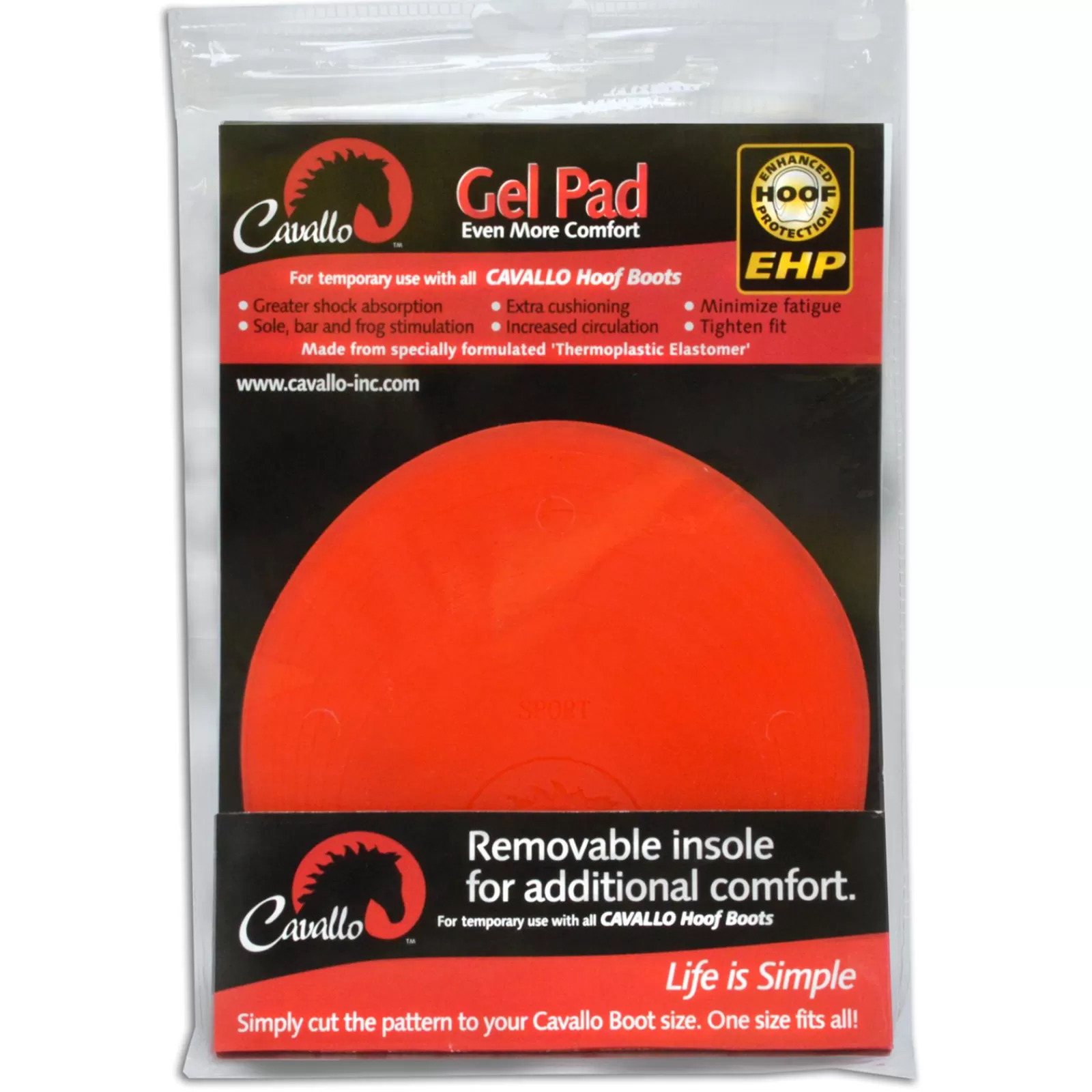 cavallohorseriderfr F.R.A. Cavallo Gel Pads (2 Stuk)- Hoefschoenen