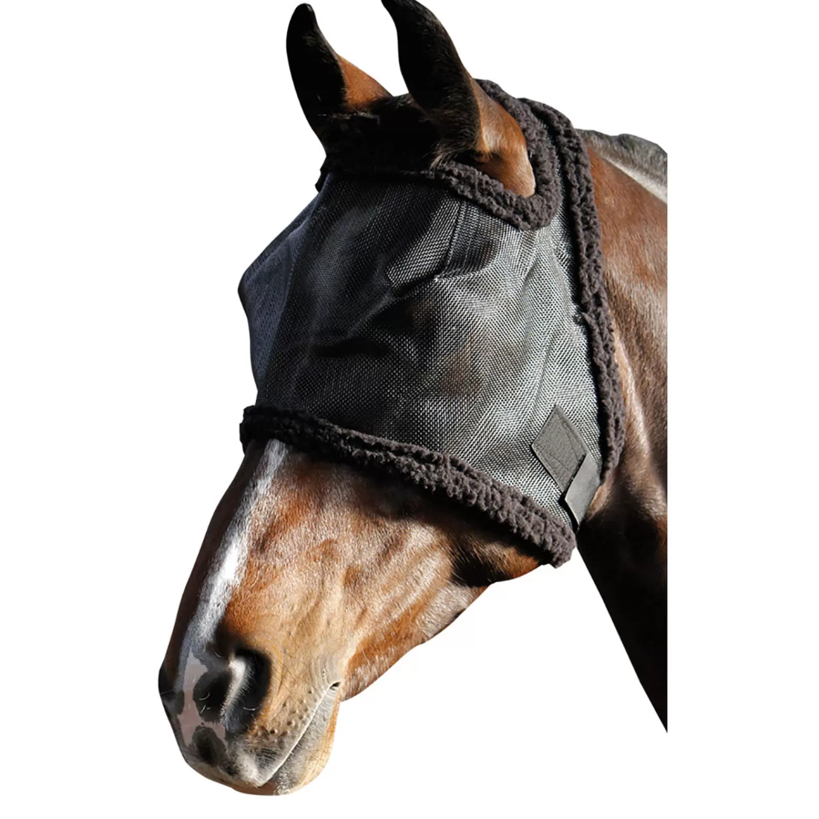 harryshorse Harry'S Horse Fly Mask With Fur Binding- Vliegenmaskers & Vliegenfrontriemen