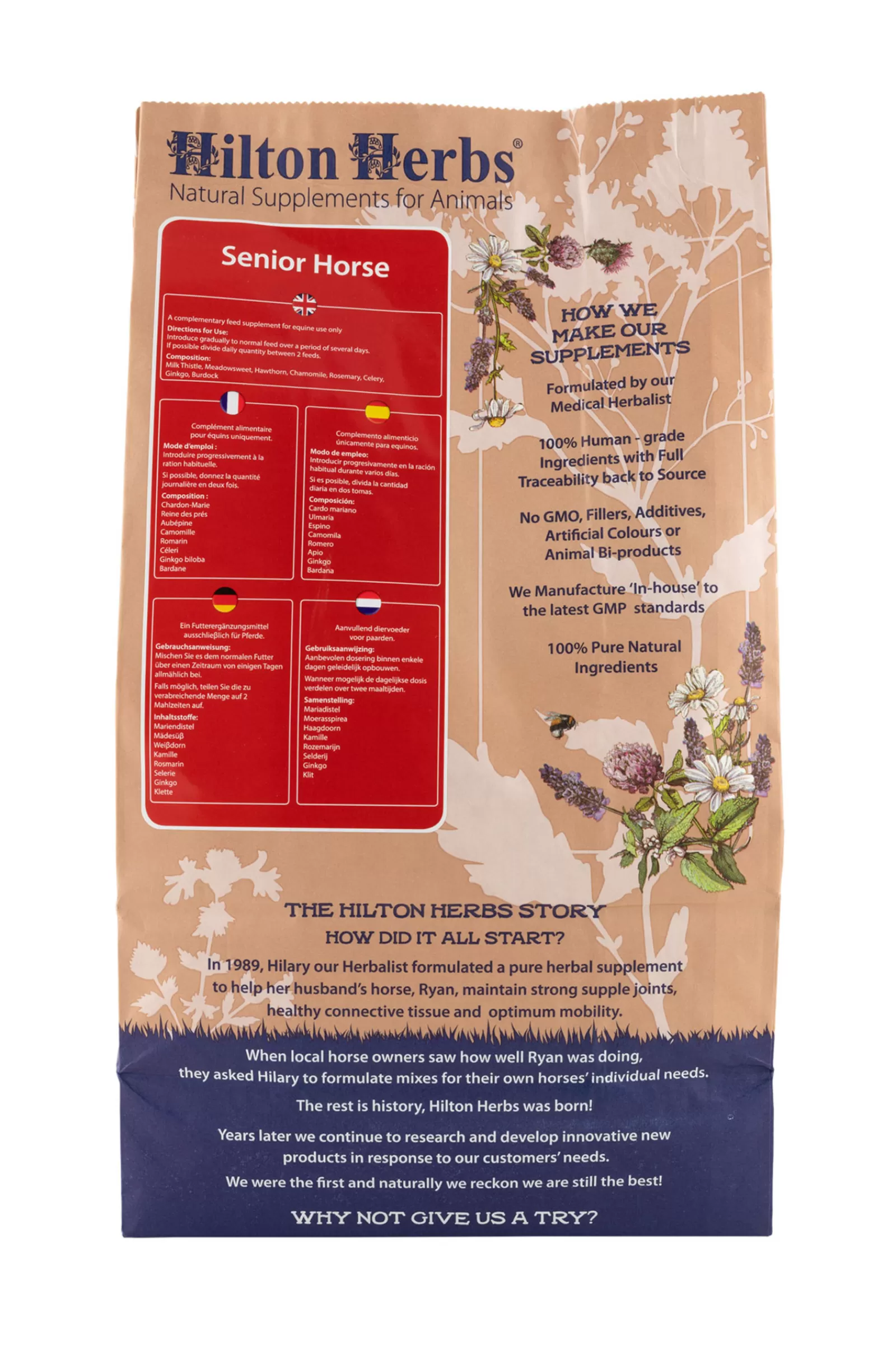 Shop hiltonherbs Senior Horse Container 1Kg Niet Gespecificeerd