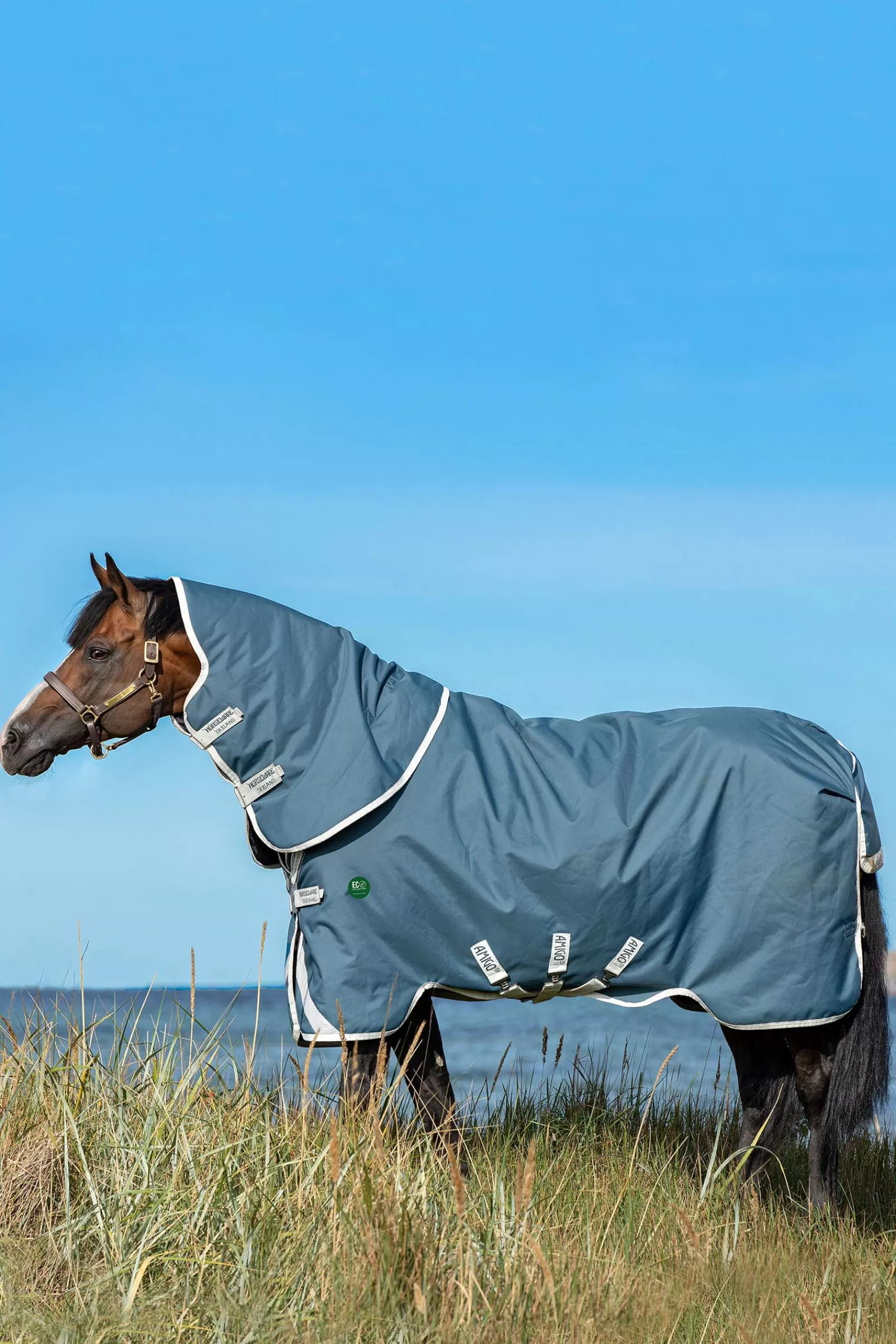 horseware Ameco Bravo 12 Plus Regendeken Met Afn. Hals, 100 Gram- Regendekens
