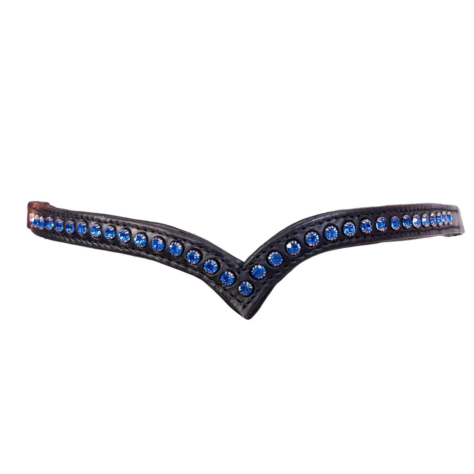 Best karlslund Frontriem 1 Rij Kristallen Black/Blue