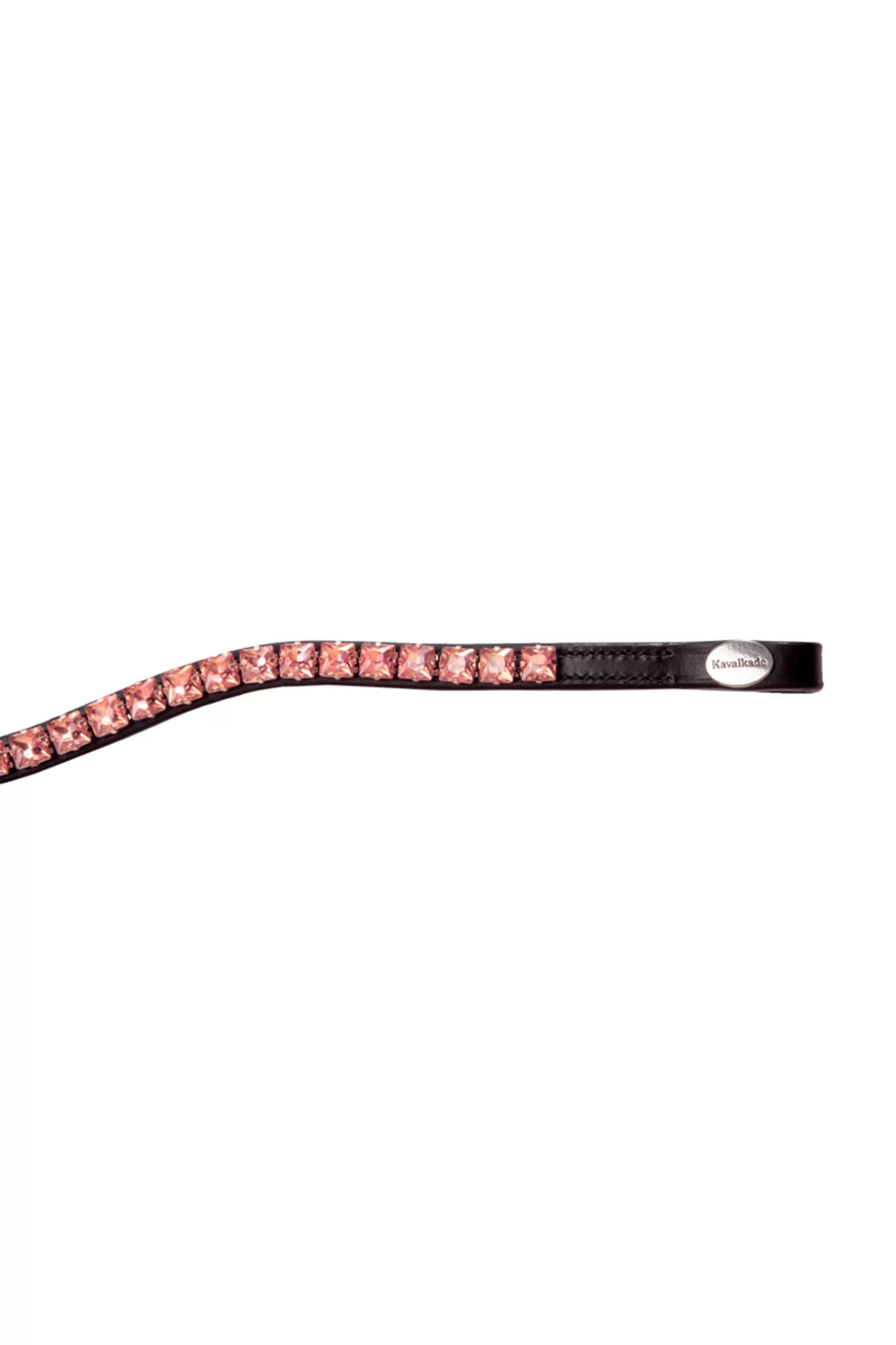 New kavalkade Square Browband With Stones Black/Pink