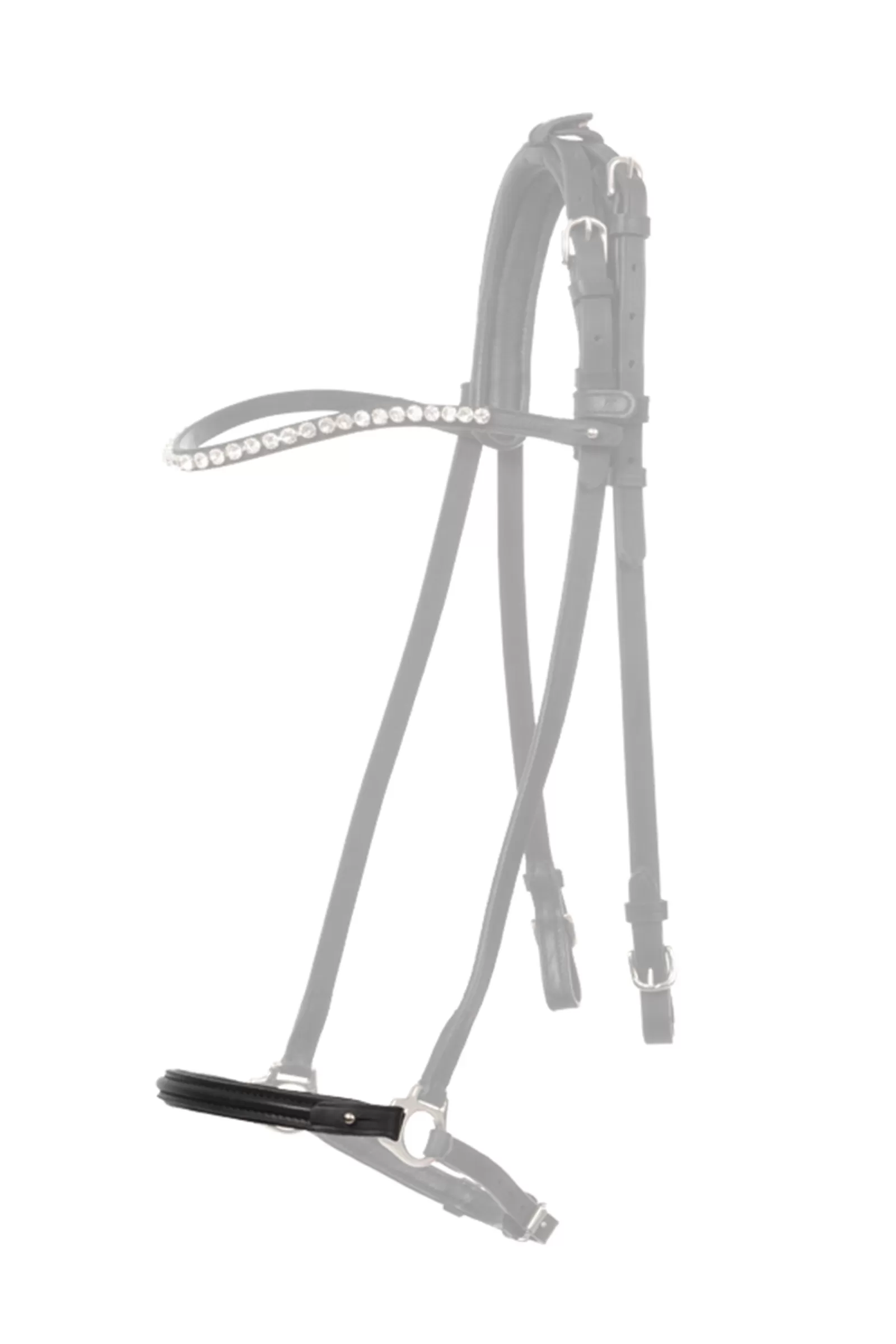 Discount kavalkade Svartur Dropped Noseband Piece For Kjartan Icelandic Bridle Black
