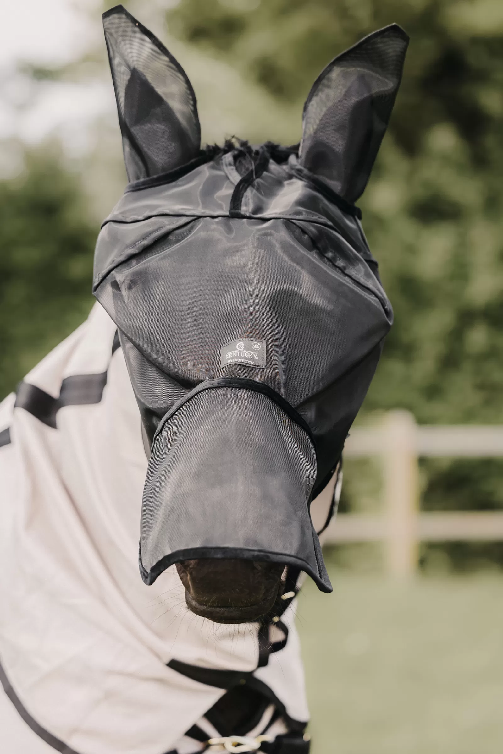 kentucky Horsewear Classic Vliegenmasker Met Oren En Neusflap- Vliegenmaskers & Vliegenfrontriemen