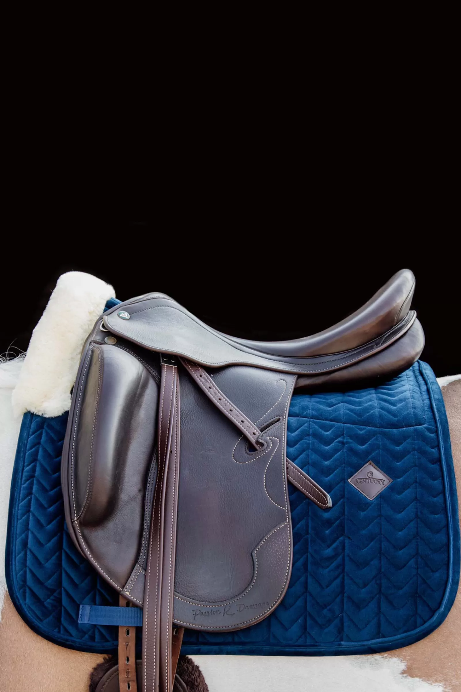 Sale kentucky Horsewear Velvet Skin Friendly Dressuur Zadeldekje Db/Ab