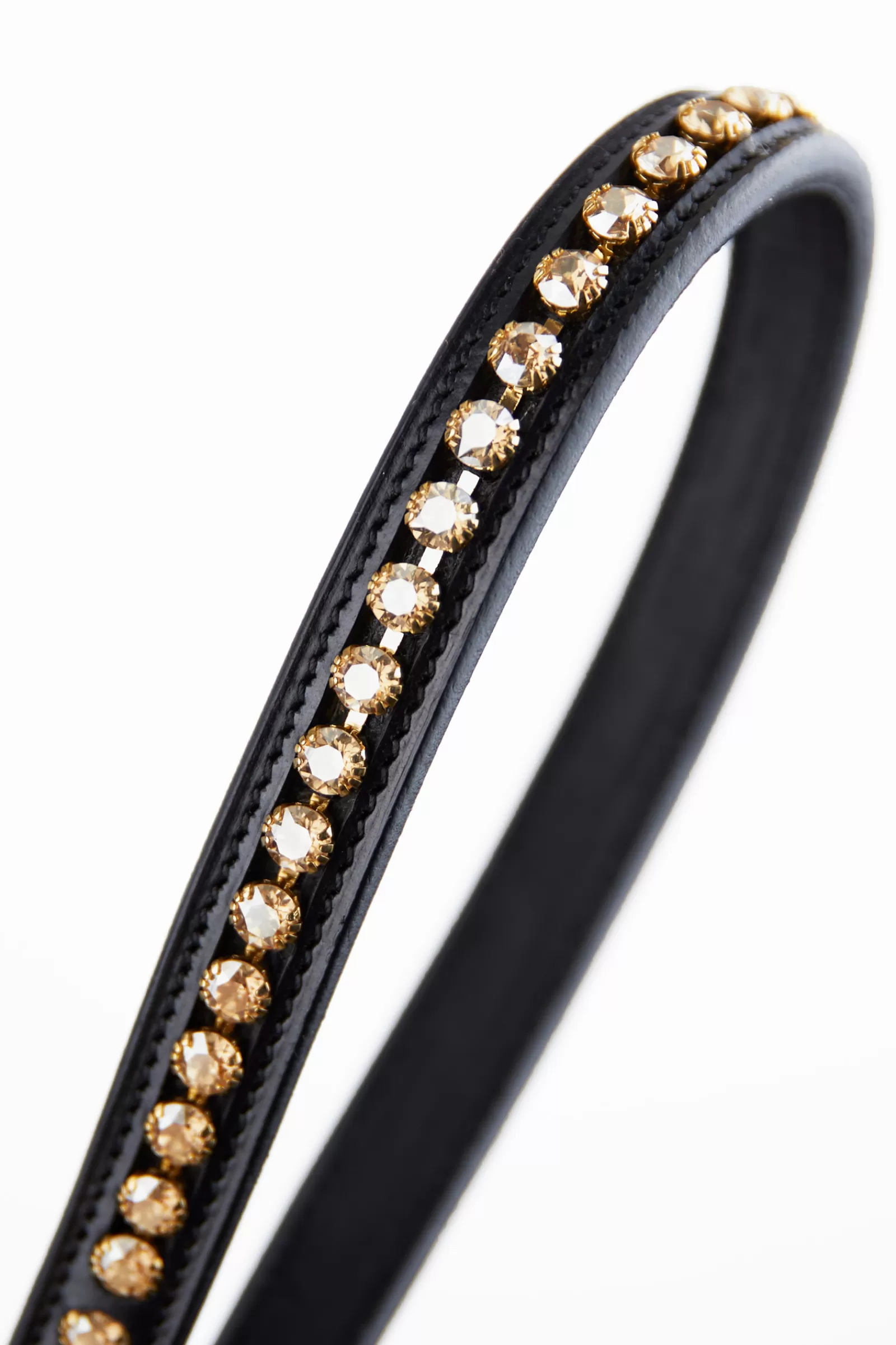 Sale * Kyoto Frontriem Met Swarovski Kristallen Black