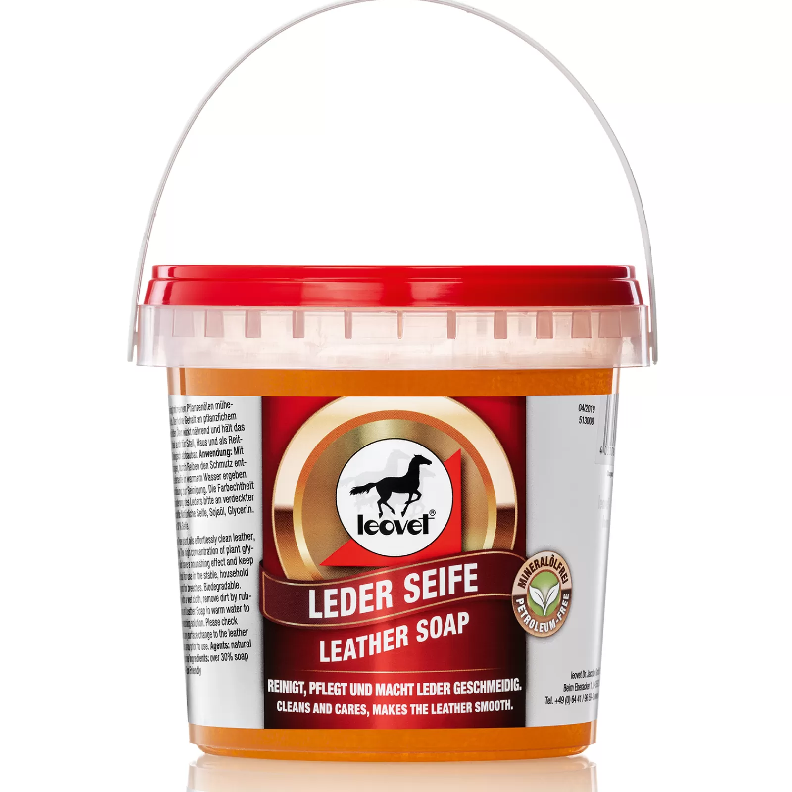 Shop leovet Lederzeep Beige/ Red