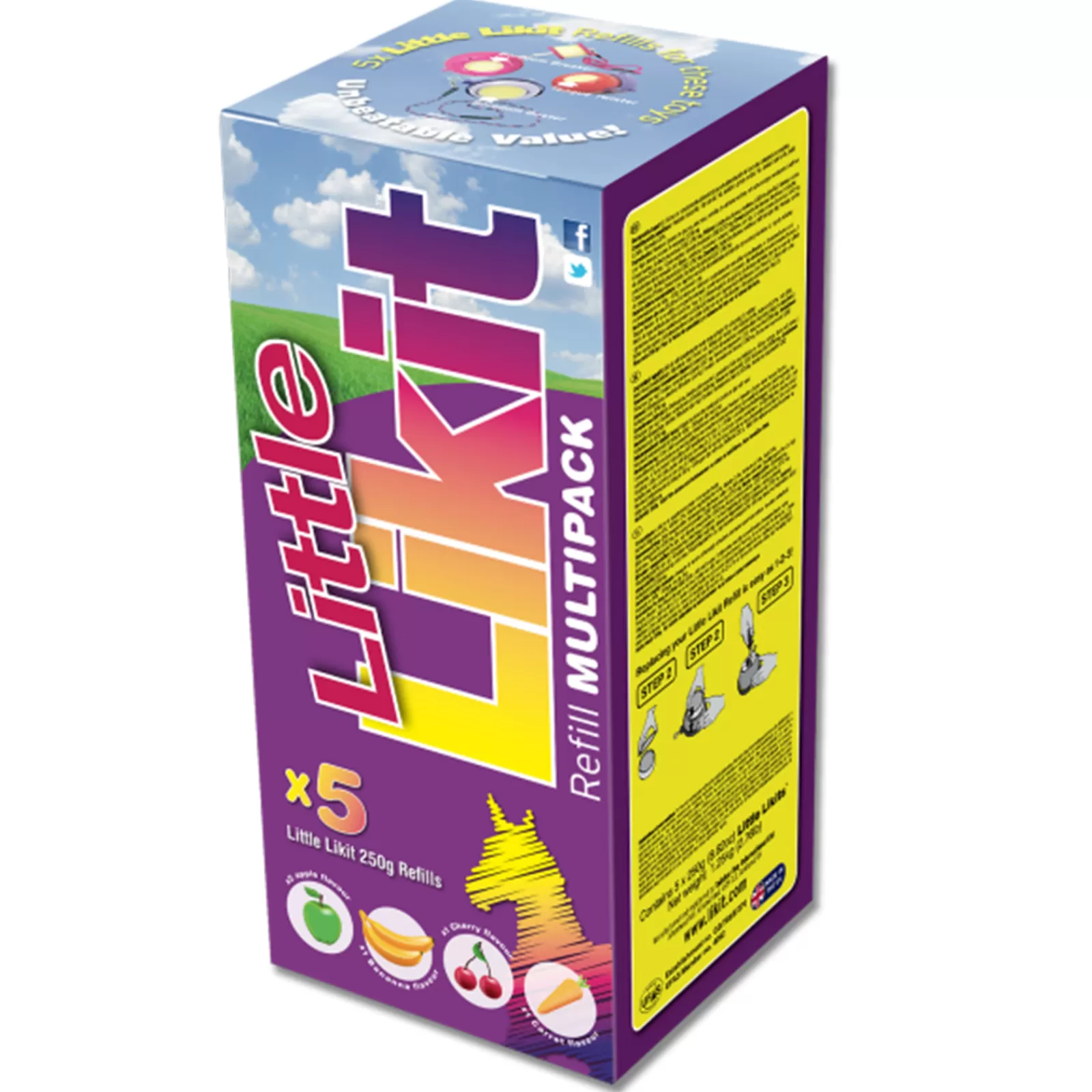 Outlet likit 250 Gram, Multipack, Banaan, Wortel, Kers, 2X Appel Niet Gespecificeerd