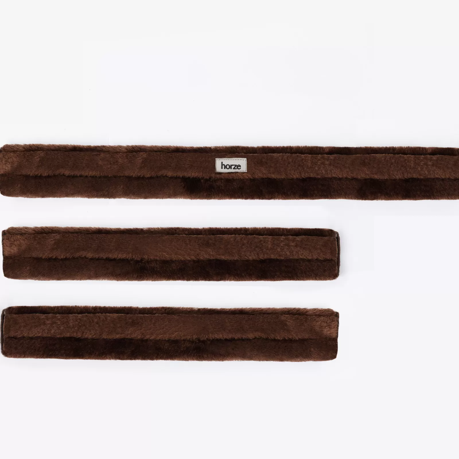 Clearance * Narvik Imitatiebont Borsttuig Set (3 Stuks) Dark Brown