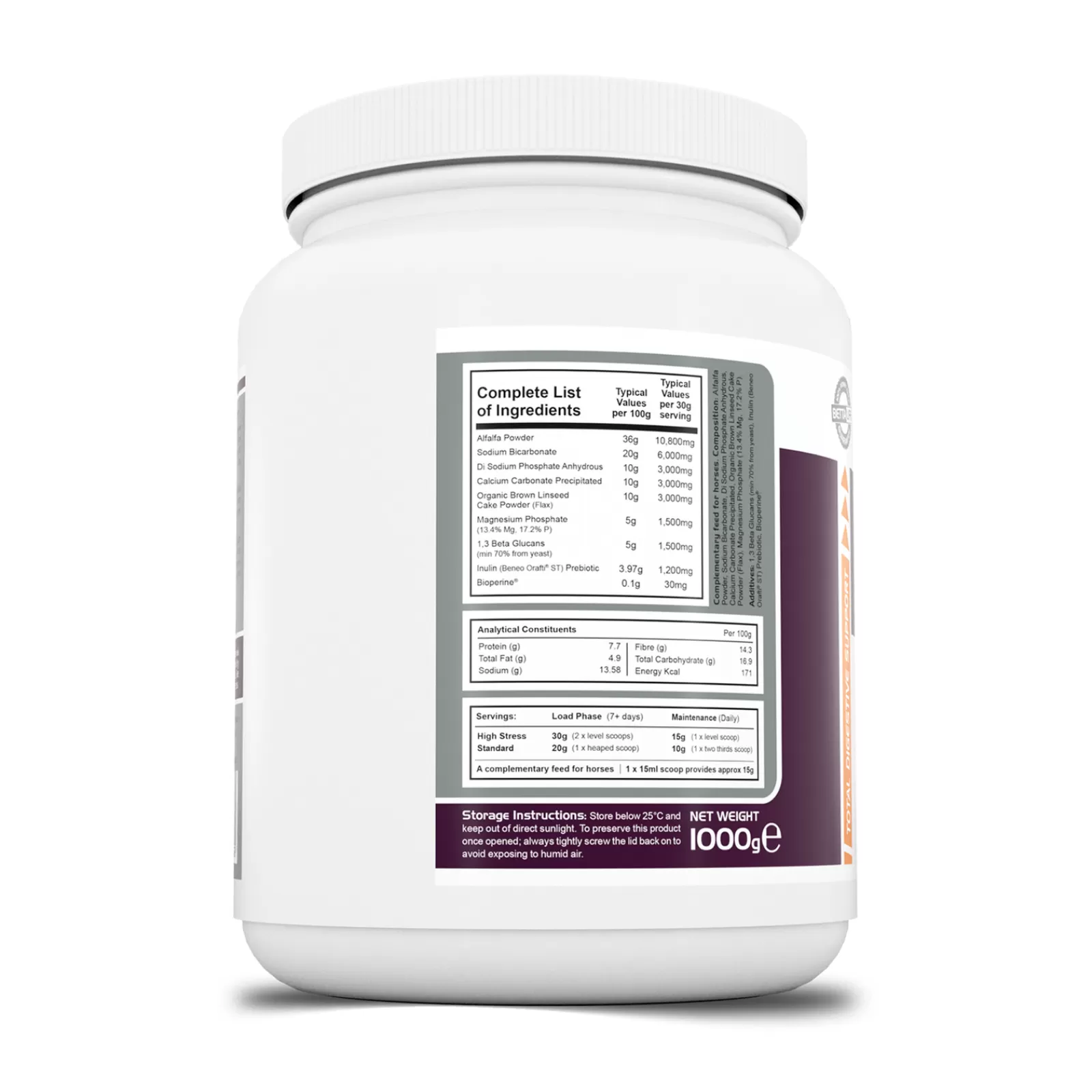 Store bettalife Pharmatrac Total Digestive Support Equine Supplement, 1Kg Niet Gespecificeerd