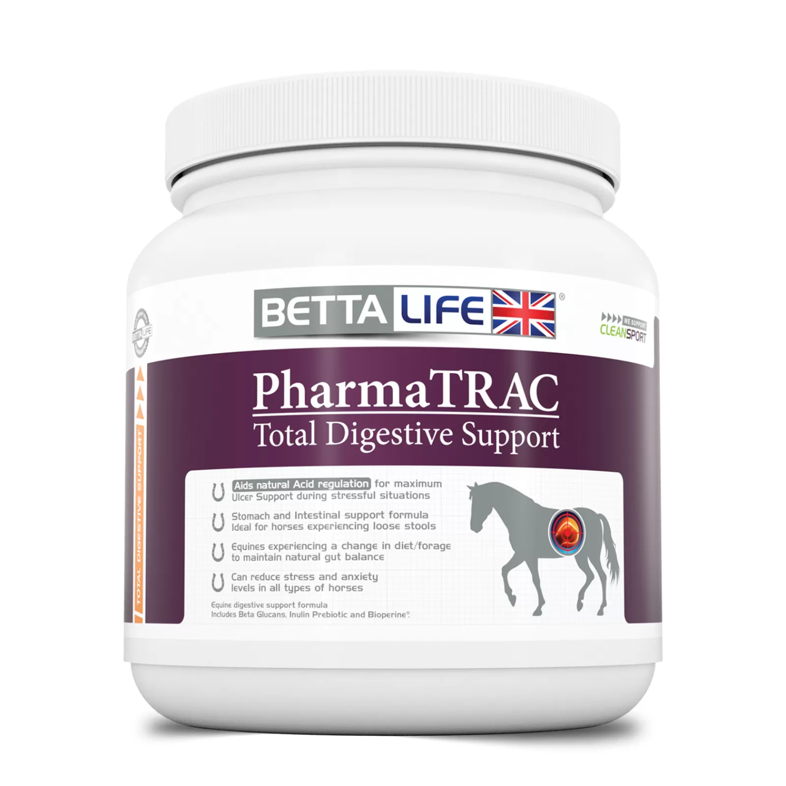 Clearance bettalife Pharmatrac Total Digestive Support Equine Supplement, 400G Niet Gespecificeerd