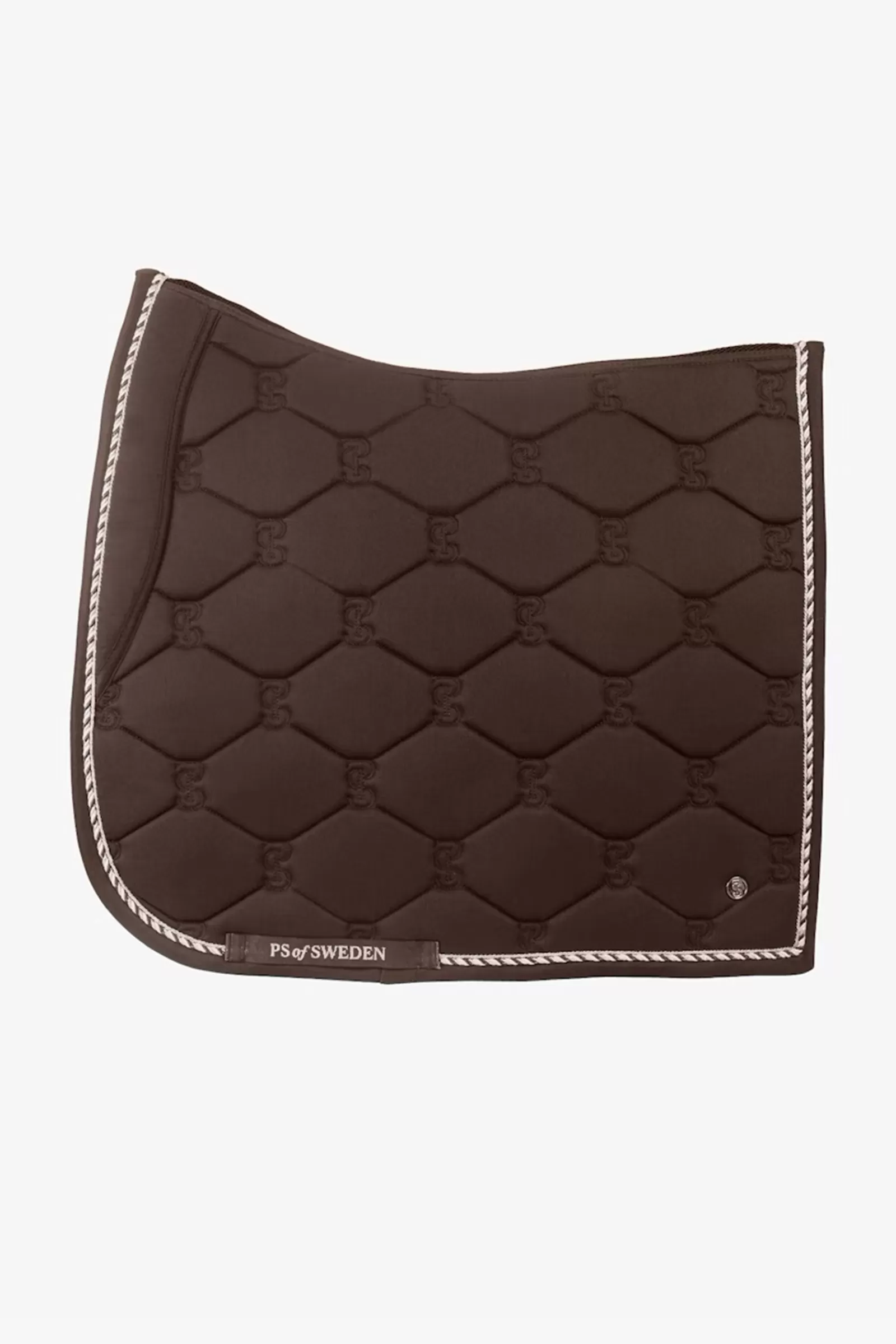 Outlet psofsweden Ps Of Sweden Cotton Signature Dressage Saddle Pad Coffee Liqueur