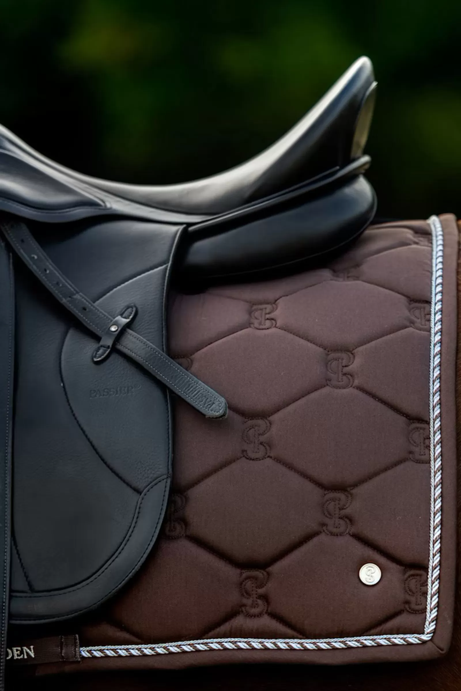 Outlet psofsweden Ps Of Sweden Cotton Signature Dressage Saddle Pad Coffee Liqueur