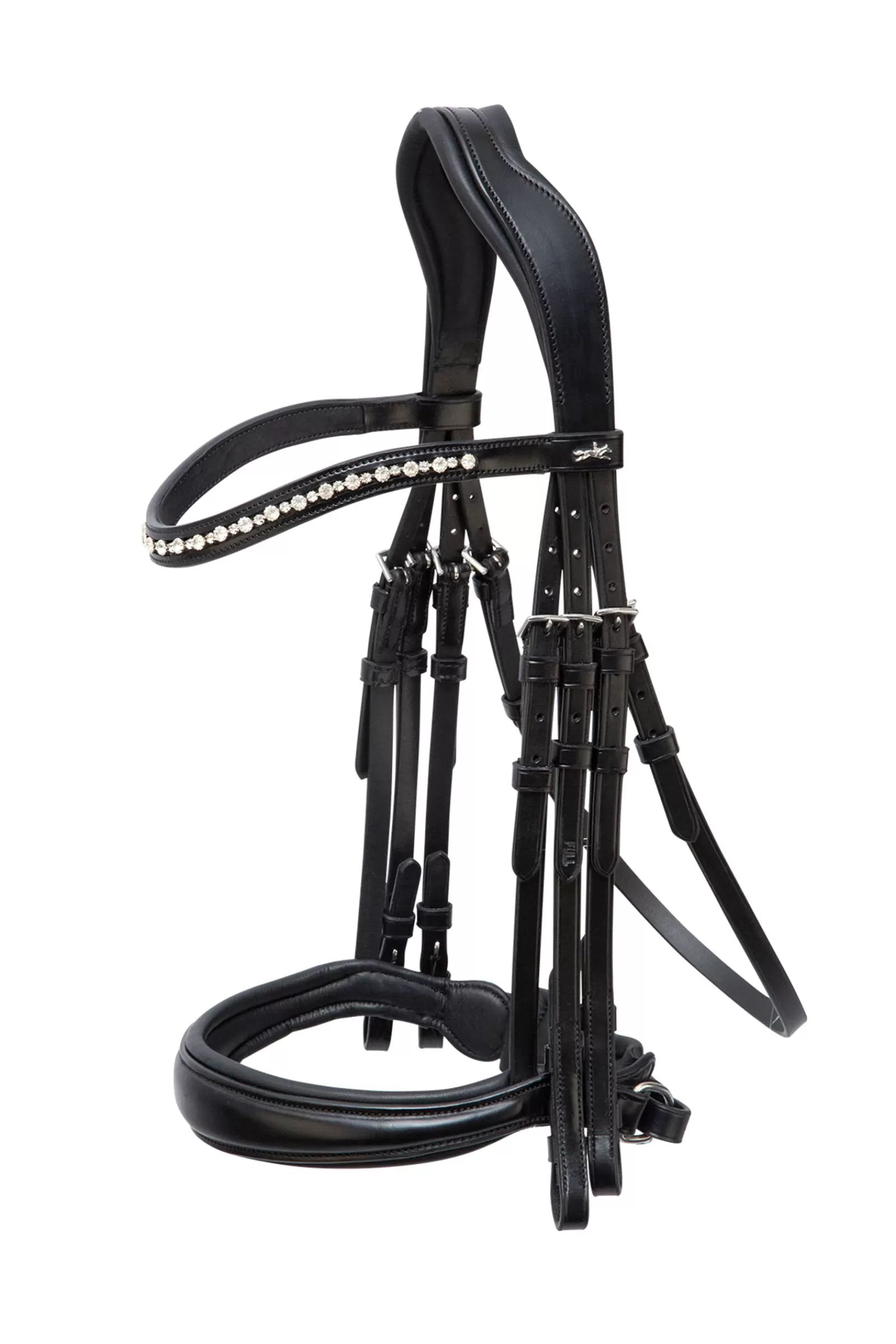 Clearance schockemohle Milton Anatomic Double Bridle Black/Silver