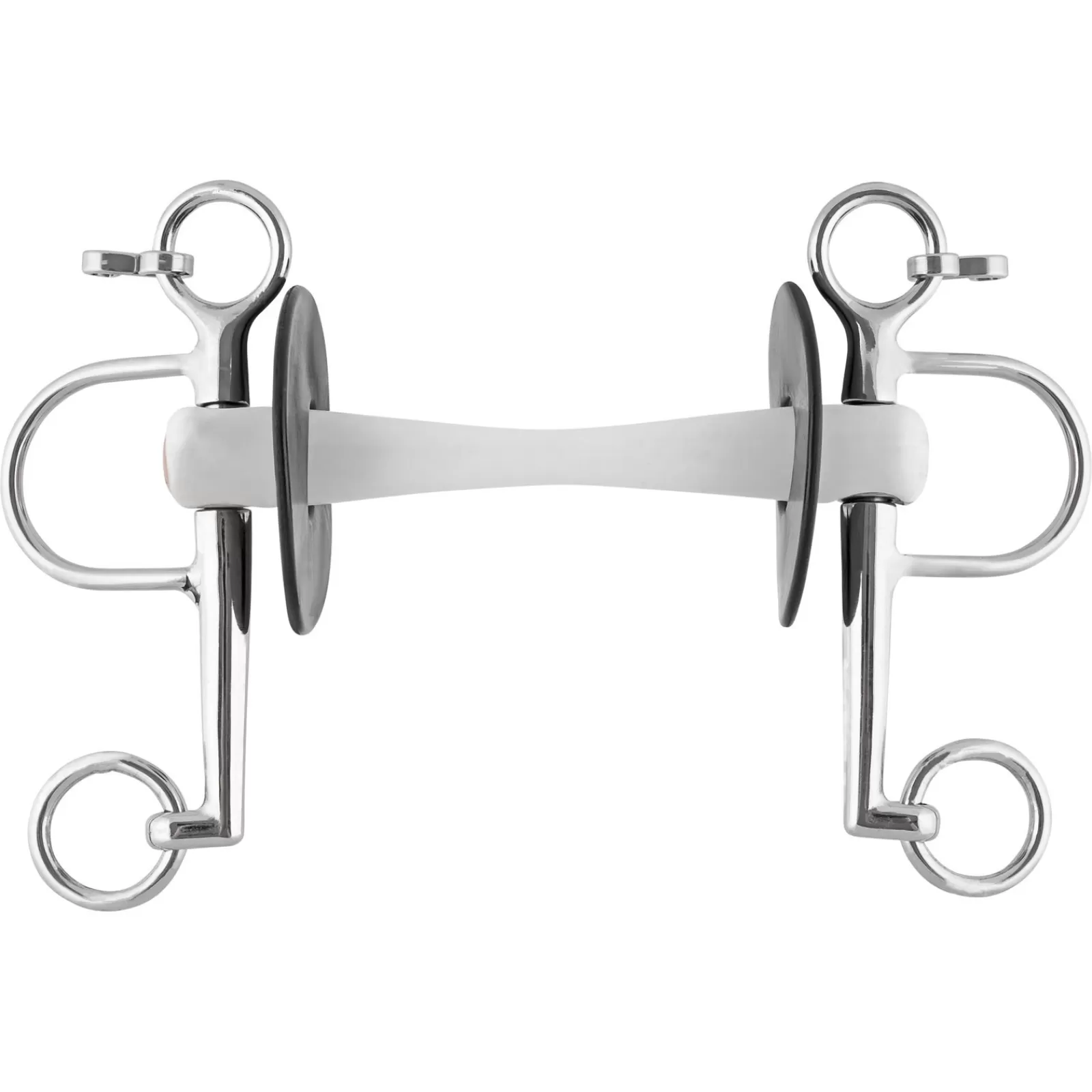 sprenger Nathe Pelham 20 Mm, Met Flexibele Mullen Mouth & Korte Knevels (Onderste Knevel 5,5 Cm Ring)- Pelham
