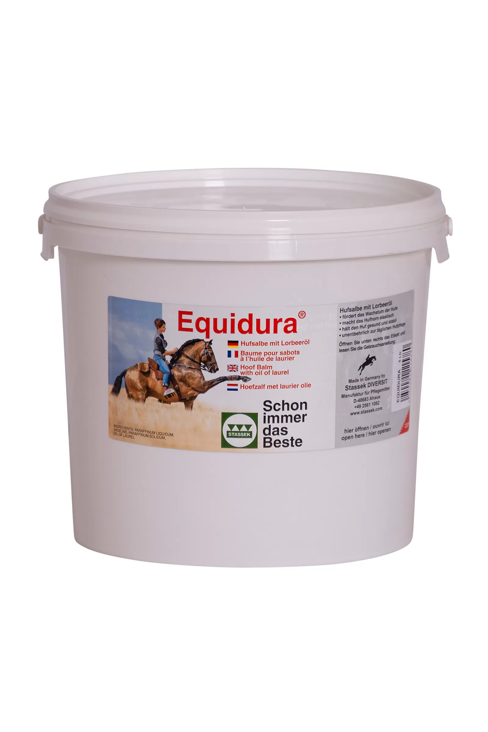 Sale stassek Equidura Hoefbalsem, 5 Liter Natural