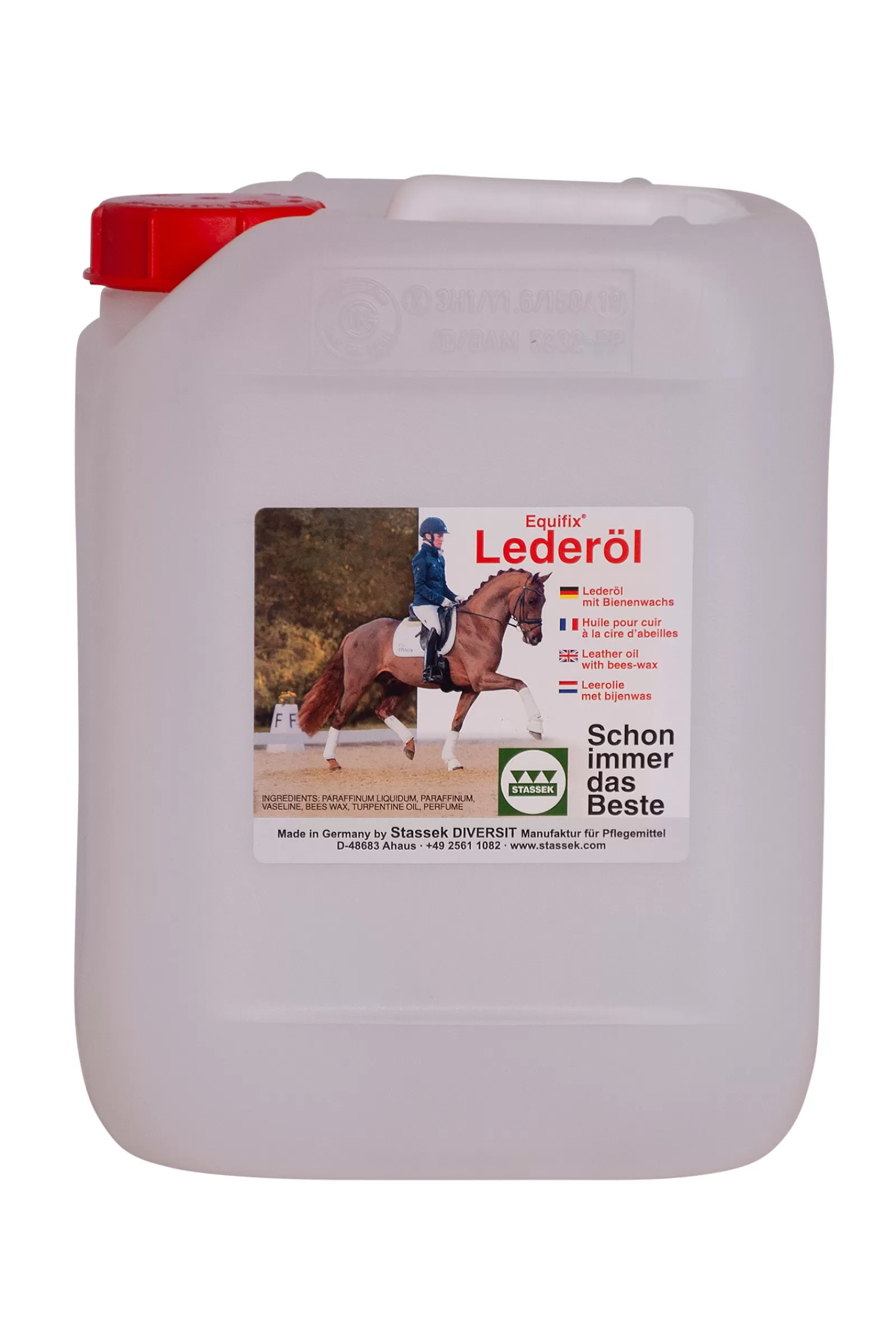 Discount stassek Equifix Lederolie Met Bijenwas, 2,5 Liter Brown