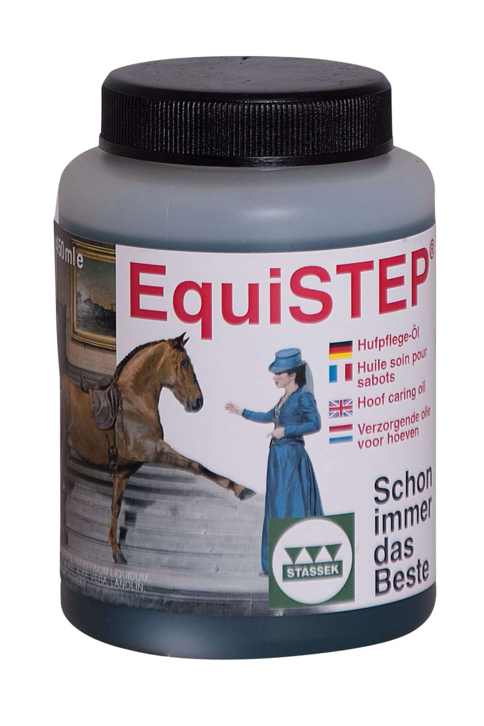 New stassek Equistep Hoefolie Navufles (Zonder Borstel), 450 Ml Dark Green