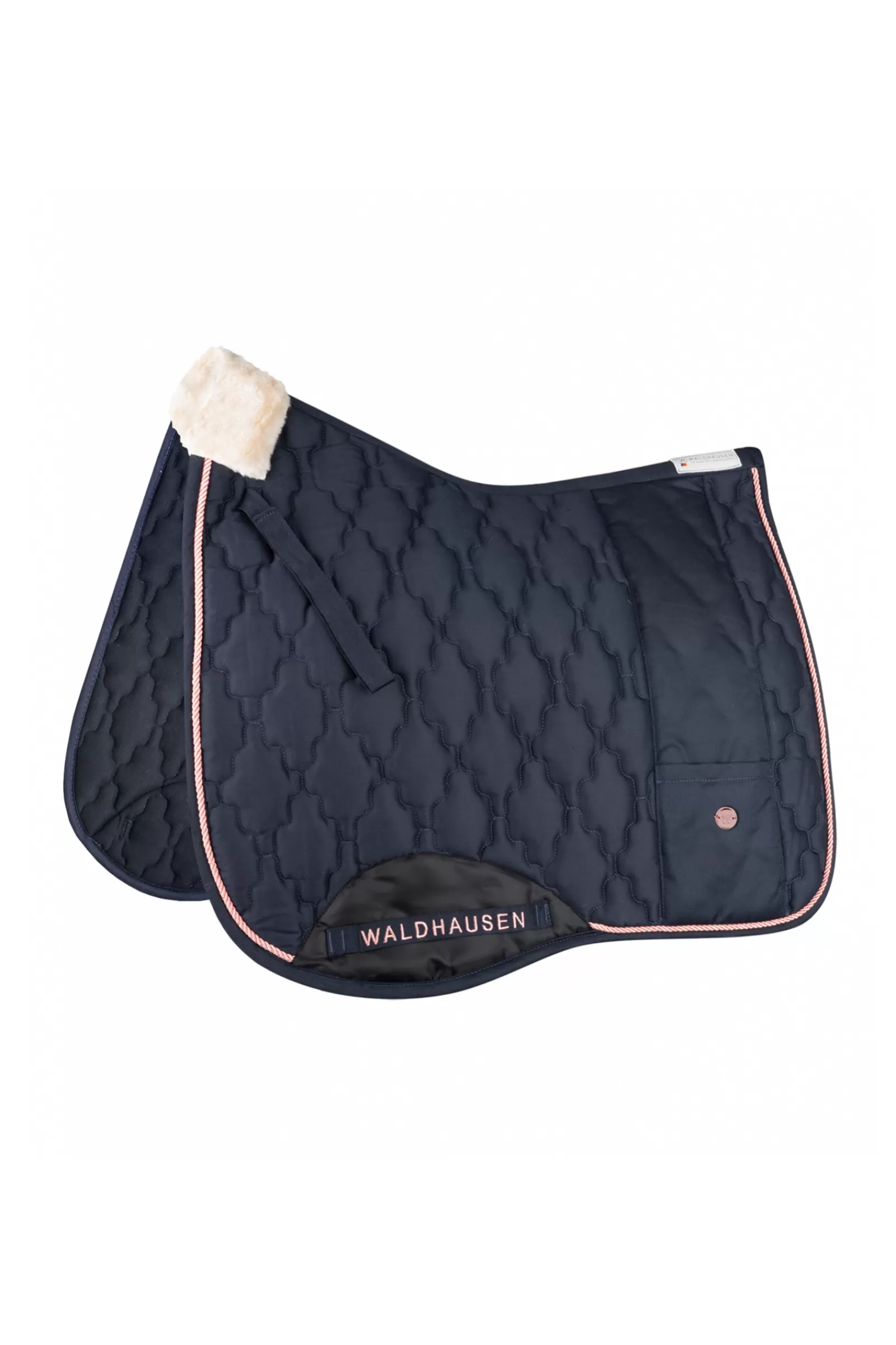 Clearance waldhausen Modern Rose Dressage Saddle Pad Navy/Rosegold