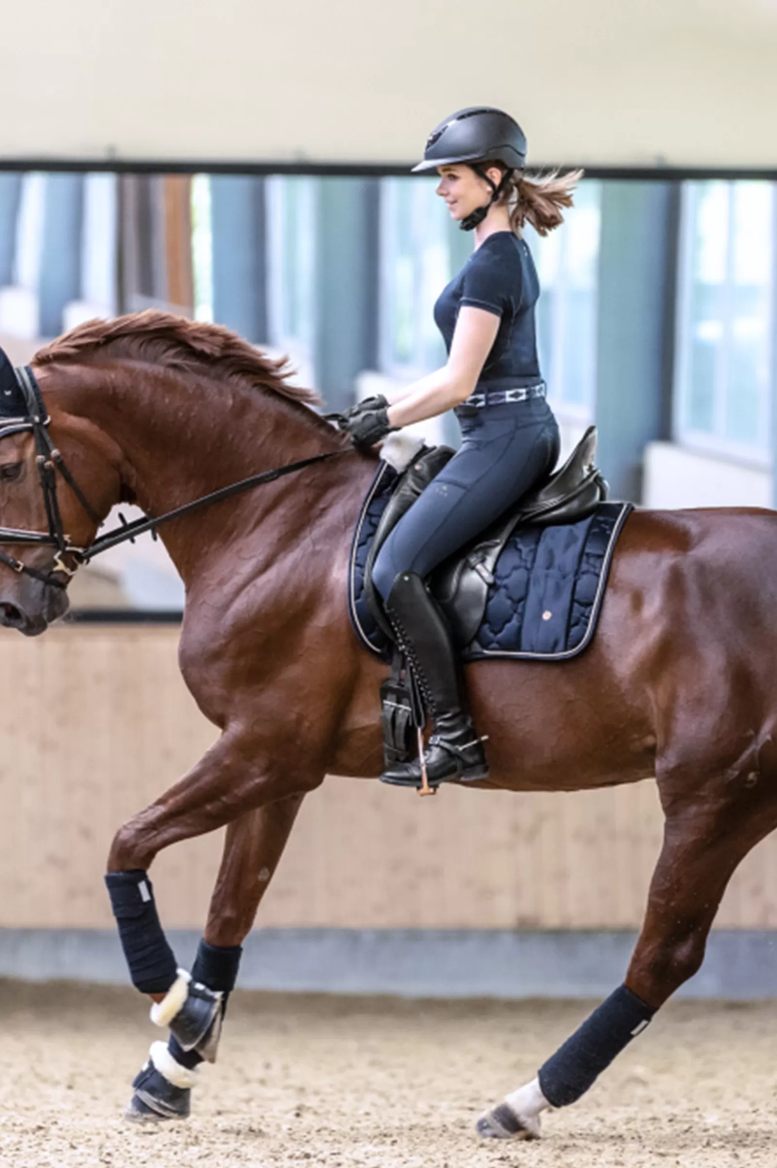 Online waldhausen Modern Rose Jumping Saddle Pad Navy/Rosegold