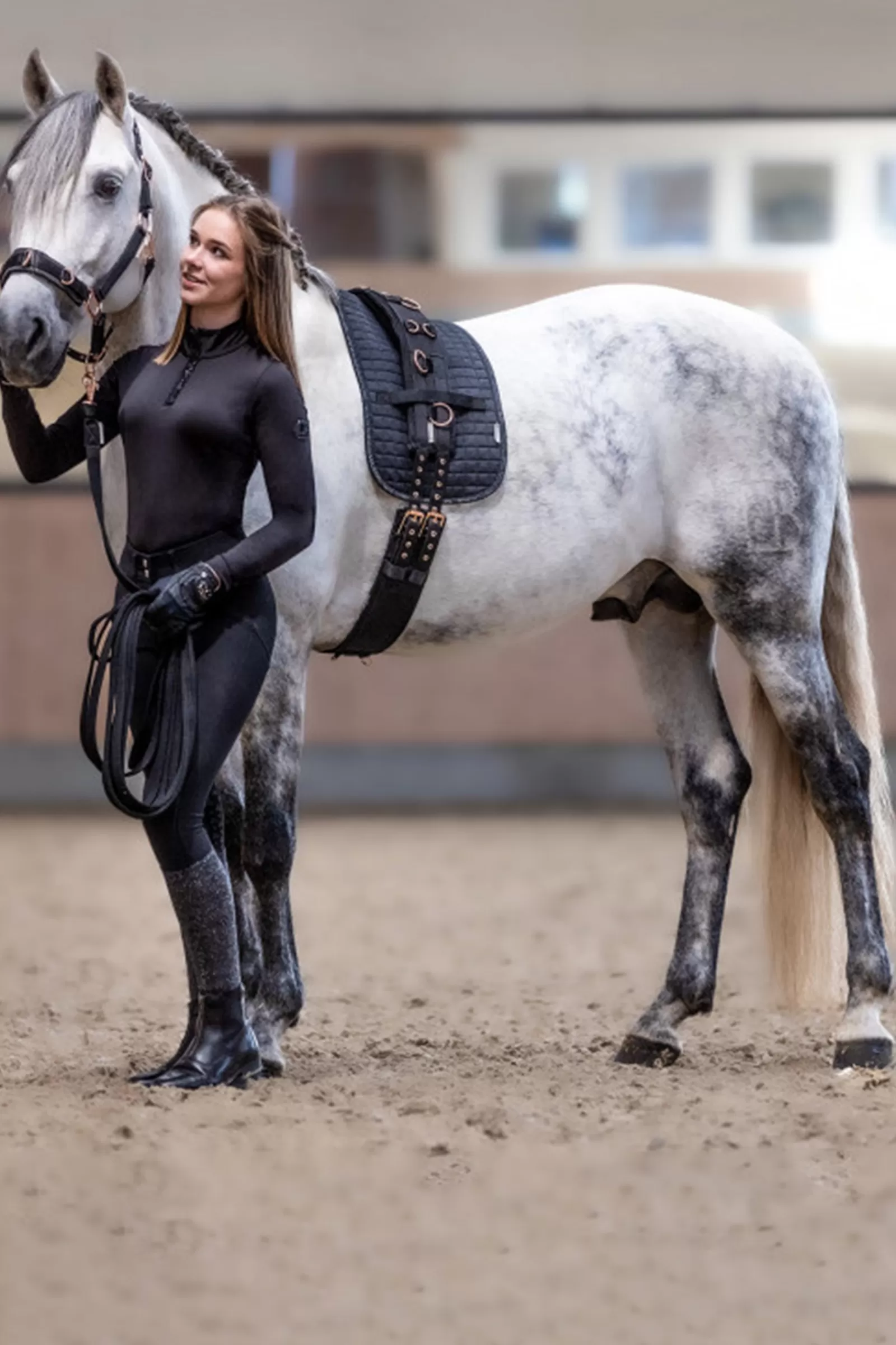 waldhausen Rose Lunging Surcingle- Longeerlijnen & Dubbele Longeerlijnen