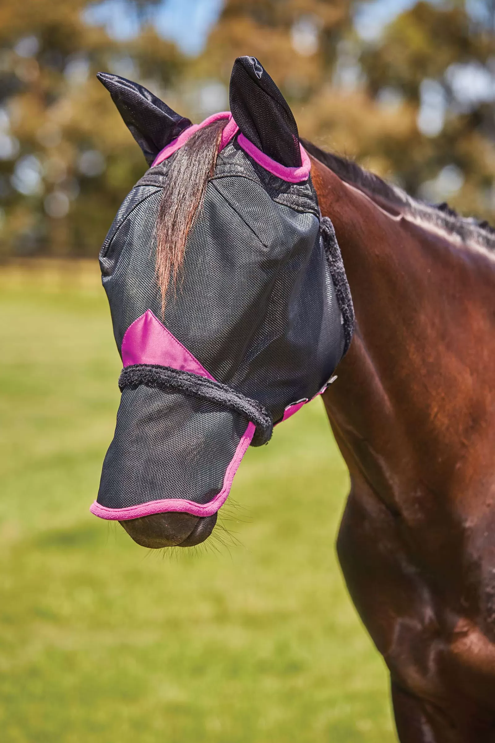 weatherbeeta Comfitec Deluxe Durable Mesh Mask With Ears And Nose- Vliegenmaskers & Vliegenfrontriemen