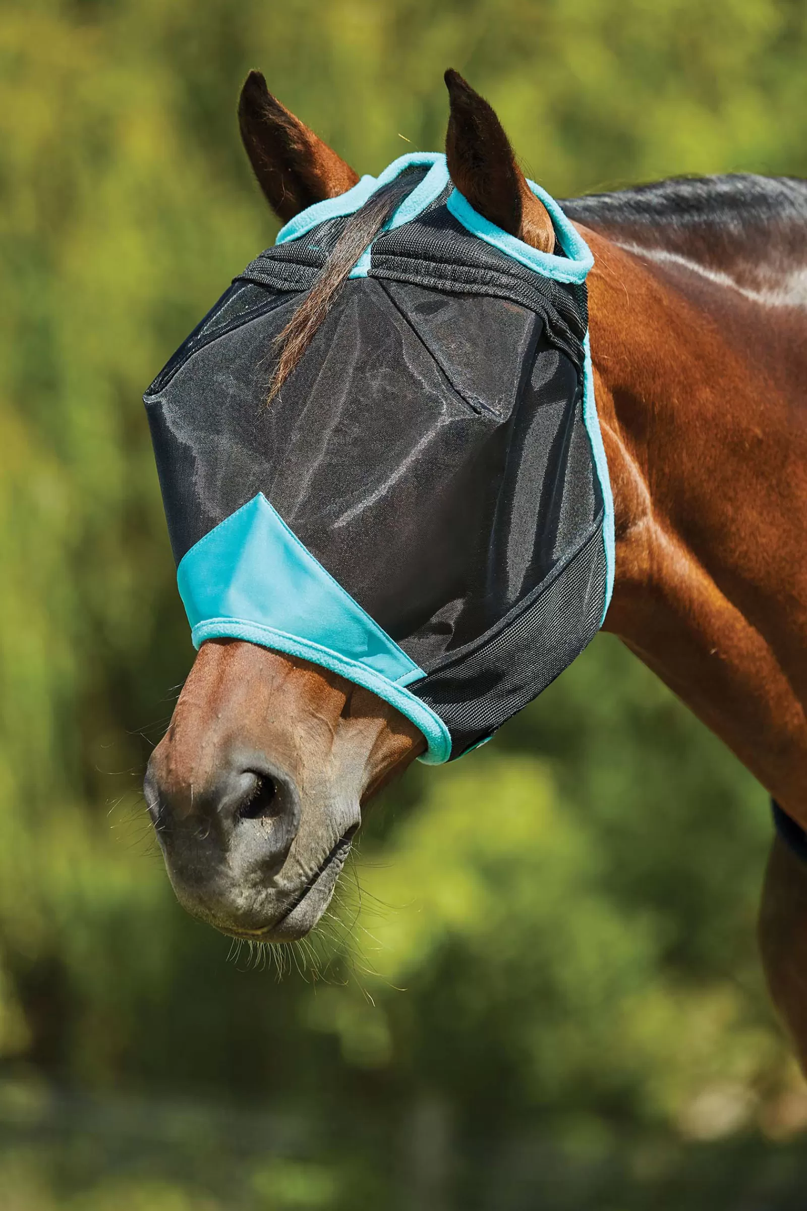 weatherbeeta Comfitec Deluxe Fine Mesh Mask- Vliegenmaskers & Vliegenfrontriemen